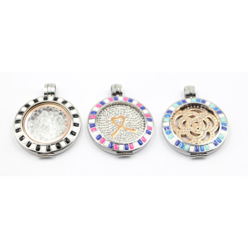 2016 New Design Locket with Floating Coin Plate